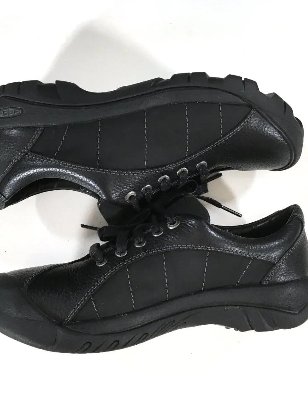 KEEN Presidio Lace Up Shoes Womens Size 10 Black Leather 1011400